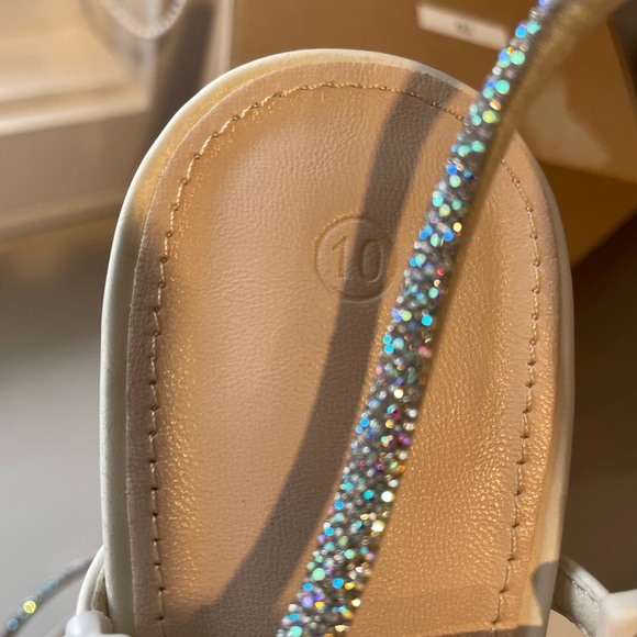 SIZE 10 ZBY WOMENS‎ RHINESTONE WEDDING HEELS - Picture 5 of 9